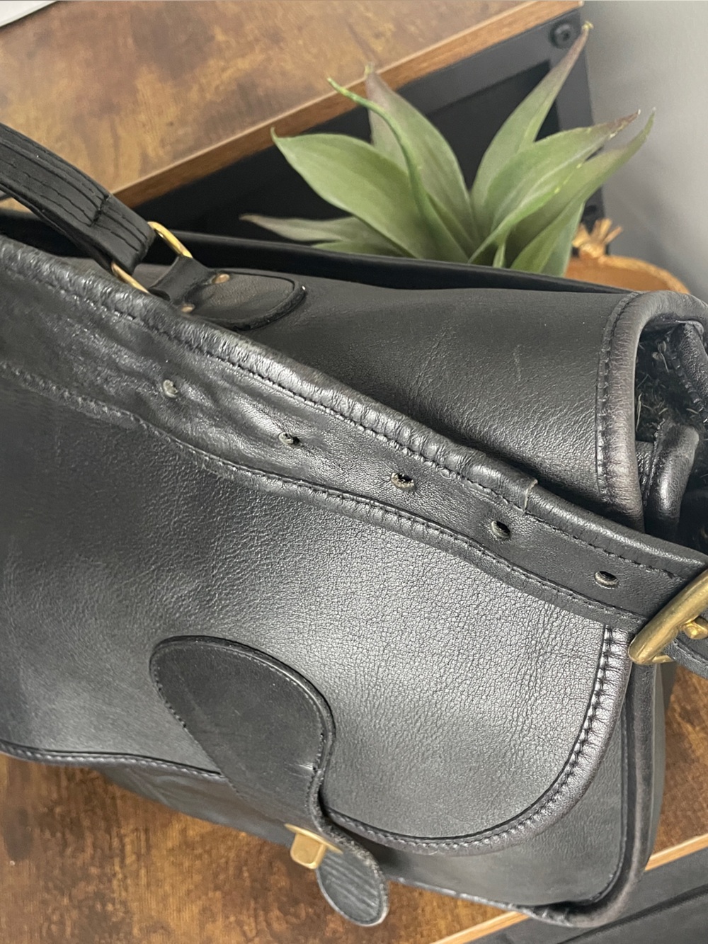 Black Vintage Coach Carrier Messenger Bag Made in New York City Style 9800 - Picture 14 of 16